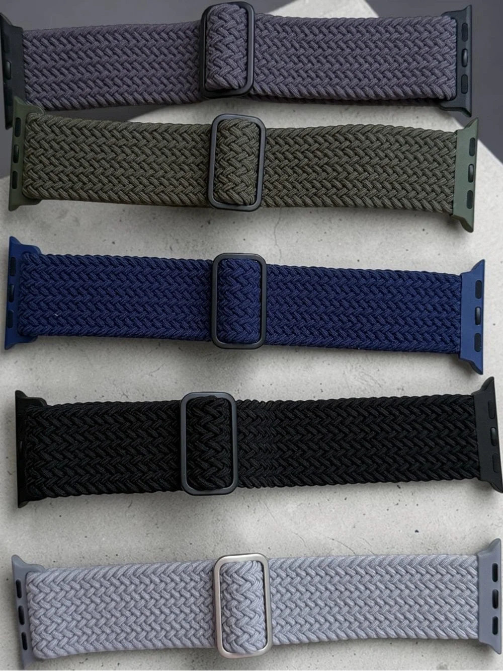 Braided Elastic Watch Bands - Multiple Colors